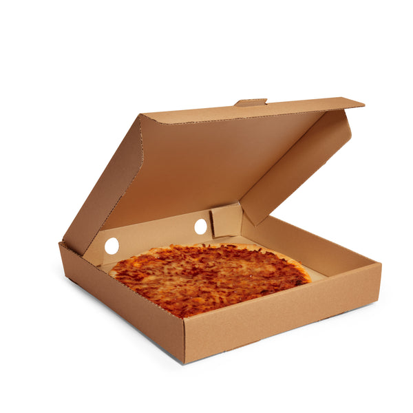 12" Kraft Corrugated Pizza Box - 100pk