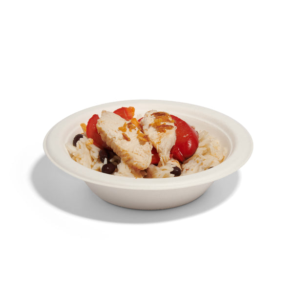 12oz (340ml) Round Bagasse Bowl - 1000pk