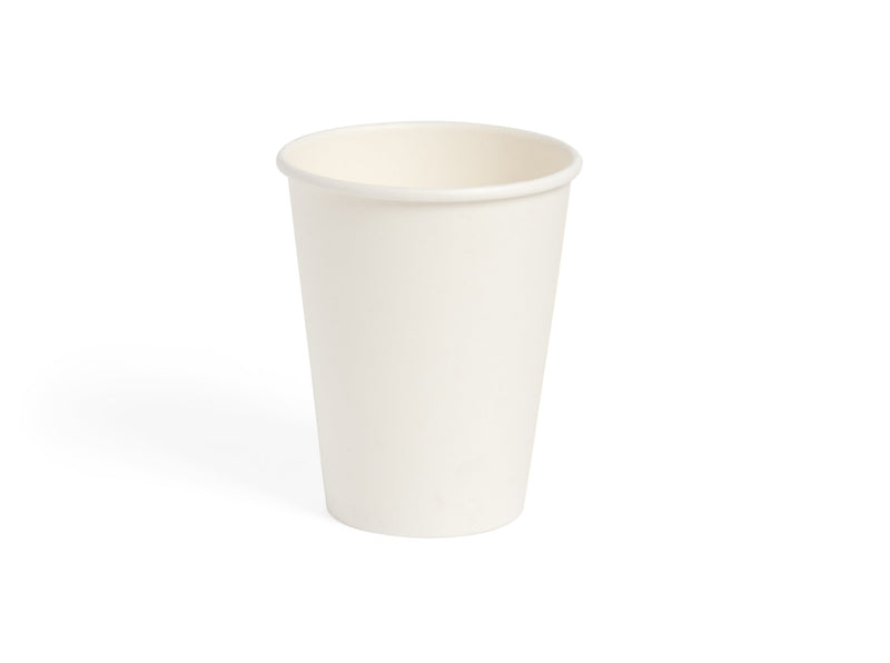 12oz Single Wall White Paper Cup - 1000pk