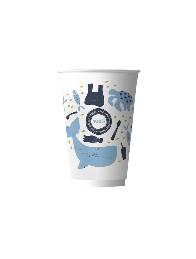 12oz Aqueous Compostable Double Wall Paper Cup - 500pk