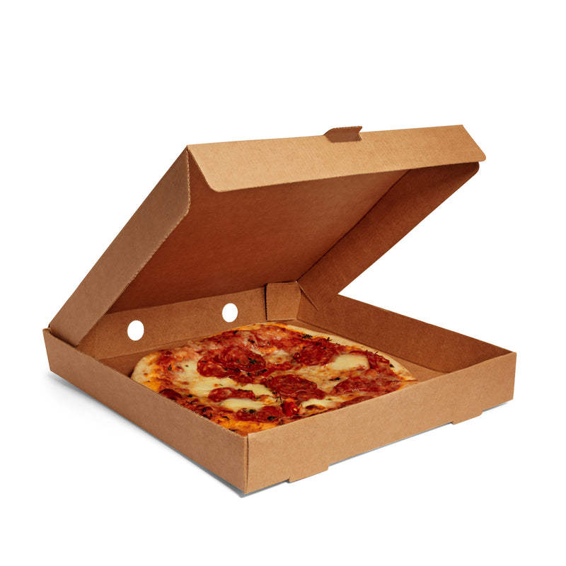 14" Kraft Corrugated Pizza Box - 50pk