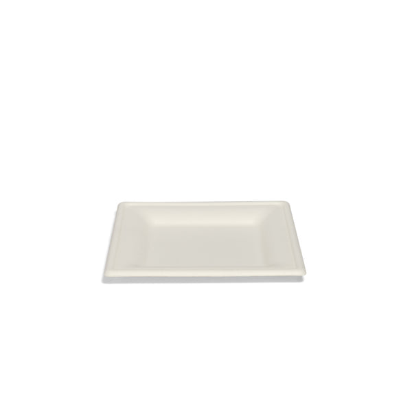 6x6" Bagasse Square Plate - 500pk