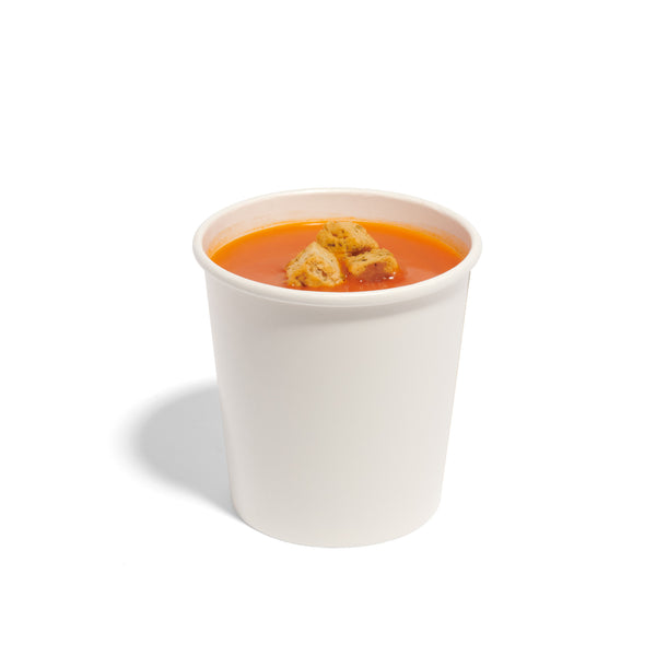 16oz White Paper Soup Container - 500pk