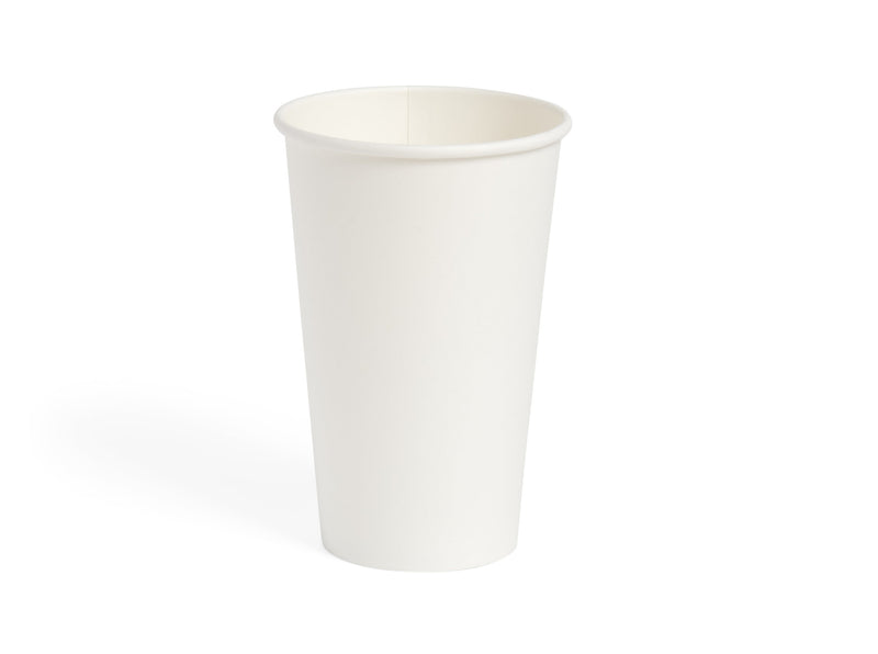 16oz Single Wall White Paper Cup - 1000pk