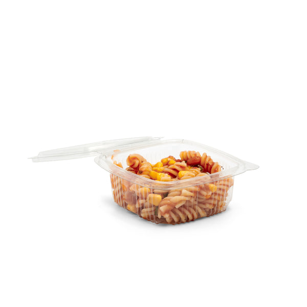 250ml Square Hinged Lid Salad Container - 500pk