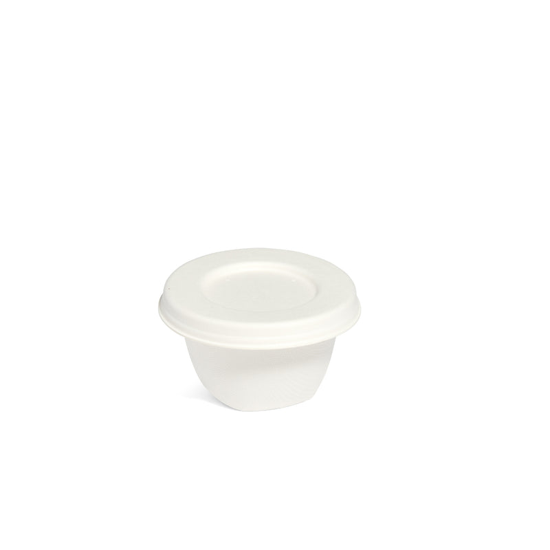 2oz Bagasse Sauce Pot - 2500pk