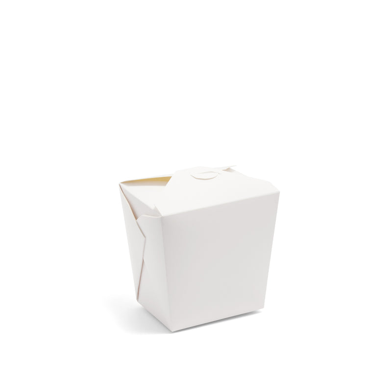 1000ml (32oz) White Square Food Pail - 450pk