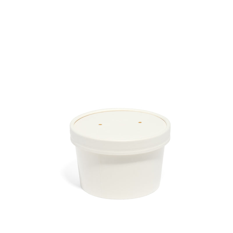 8oz White Paper Soup Container - 500pk