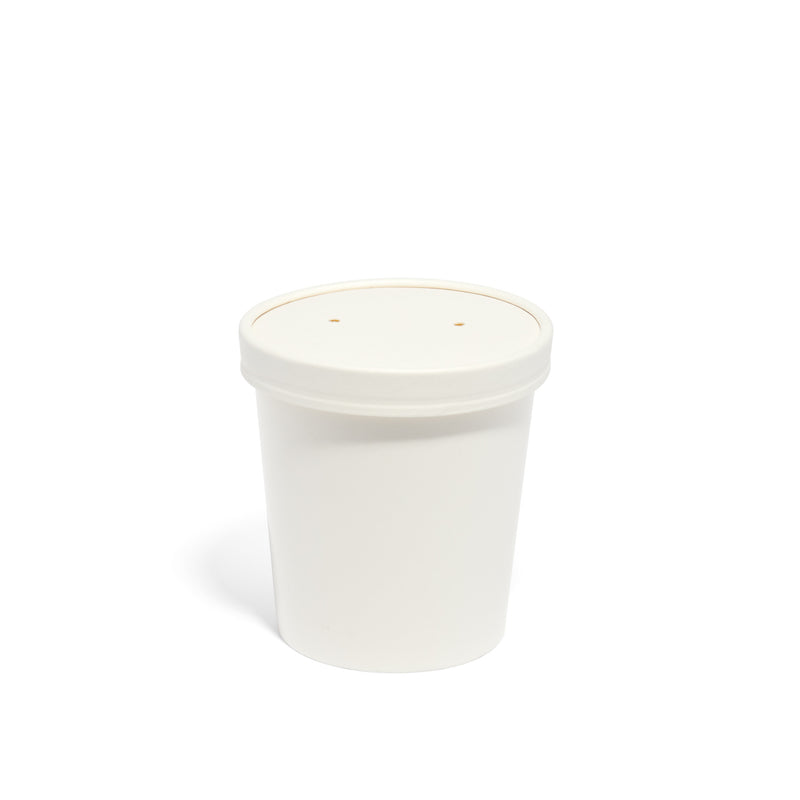 16oz White Paper Soup Container - 500pk