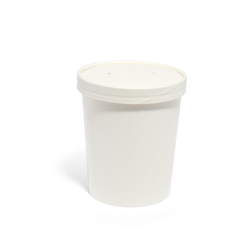 32oz White Paper Soup Container - 500pk