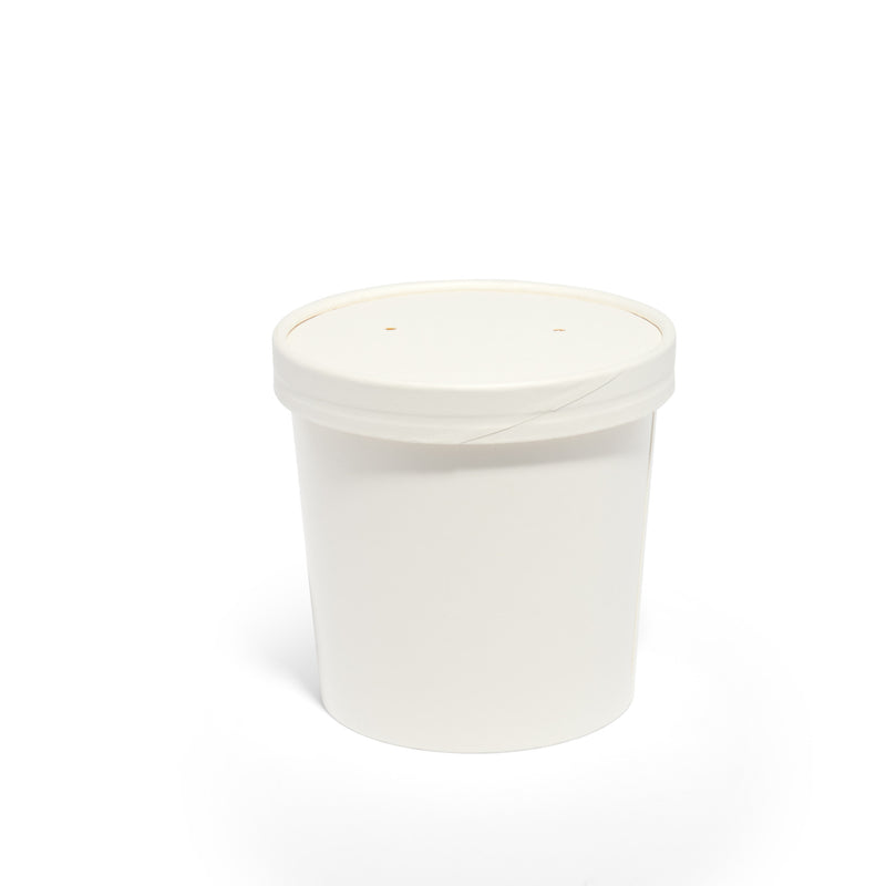 26oz White Paper Soup Container - 500pk