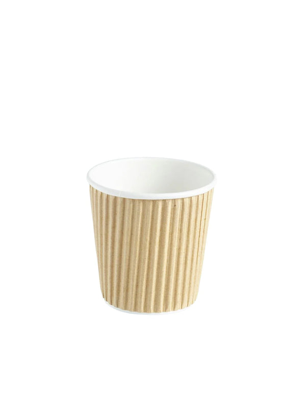 4oz Kraft Ripple Paper Cup - 1000pk