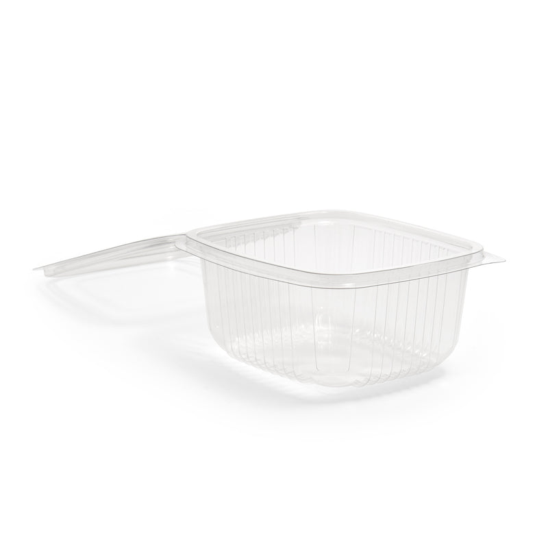 500ml Square Hinged Lid Salad Container - 500pk