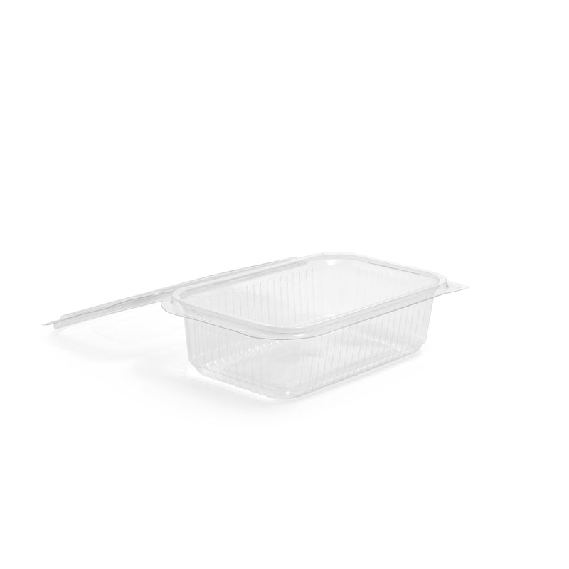 750ml Rectangular Hinged Lid Salad Container - 300pk