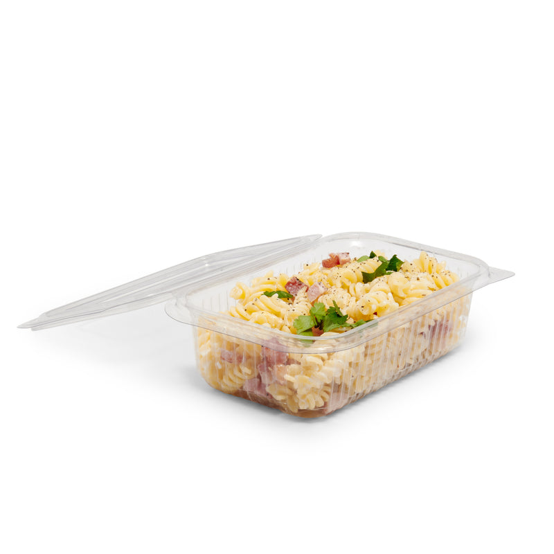 750ml Rectangular Hinged Lid Salad Container - 300pk