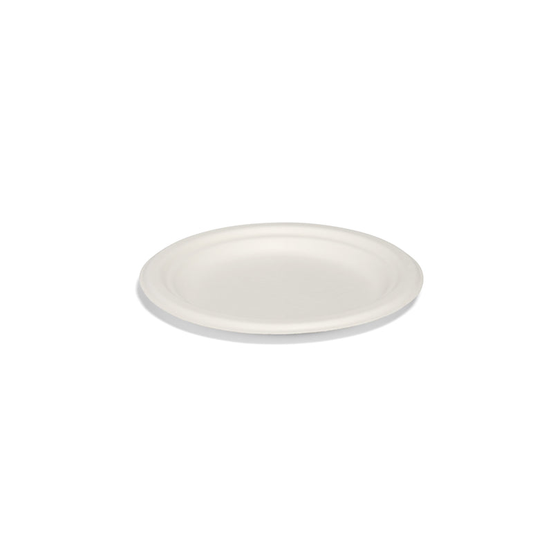 7" Bagasse Round Plate - 1000pk