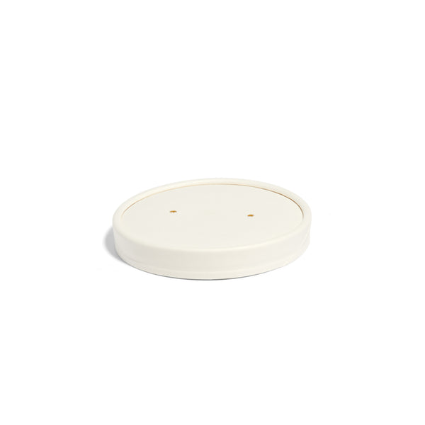 8oz/12oz/16oz White Paper Vented Lids - 500pk