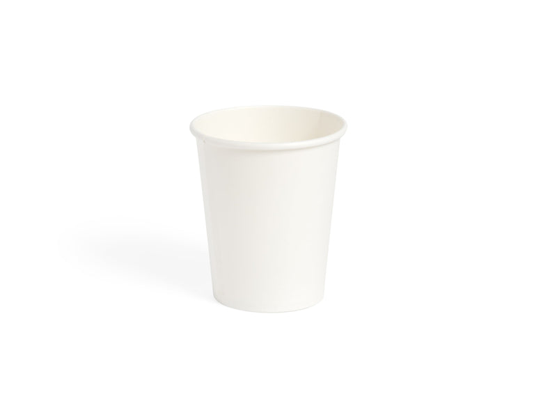 8oz Single Wall White Paper Cup - 1000pk