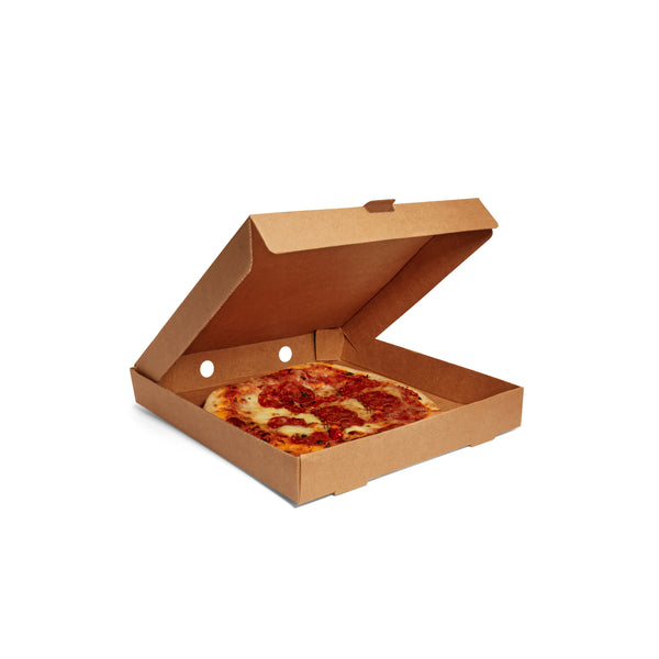 9" Kraft Corrugated Pizza Box - 100pk