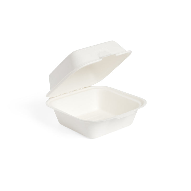 6" Bagasse Burger Box - 500pk