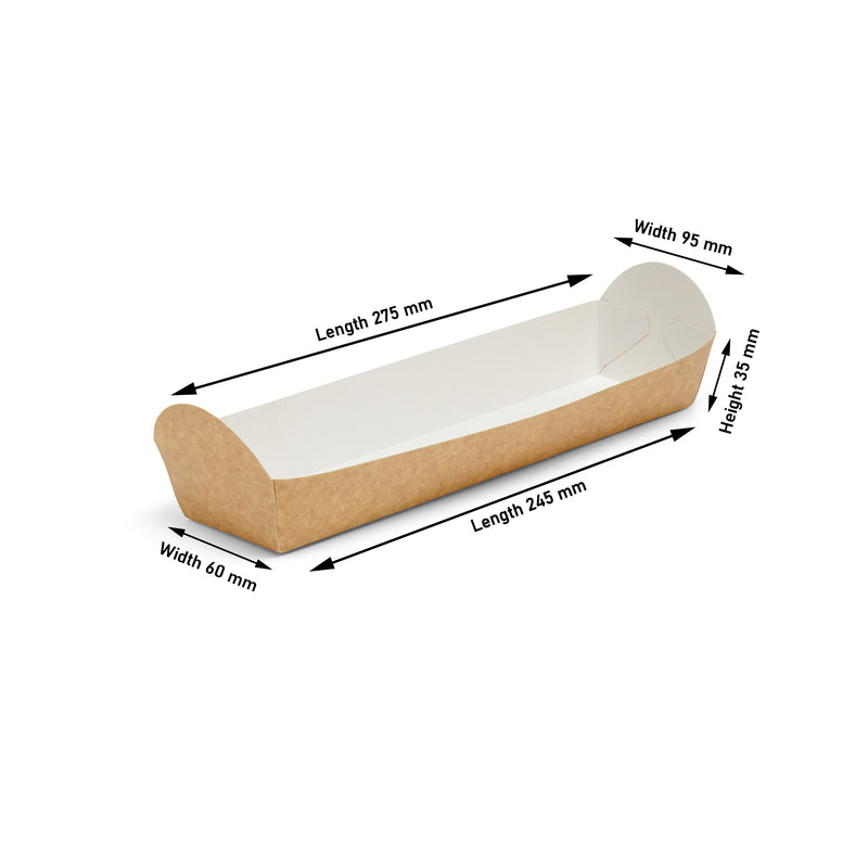 Kraft Baguette Tray - 500pk