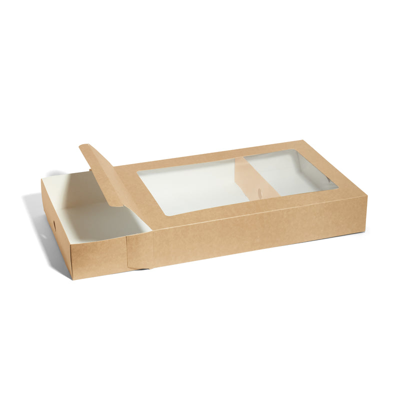 Large Kraft Platter Box Full Inserts - 50pk