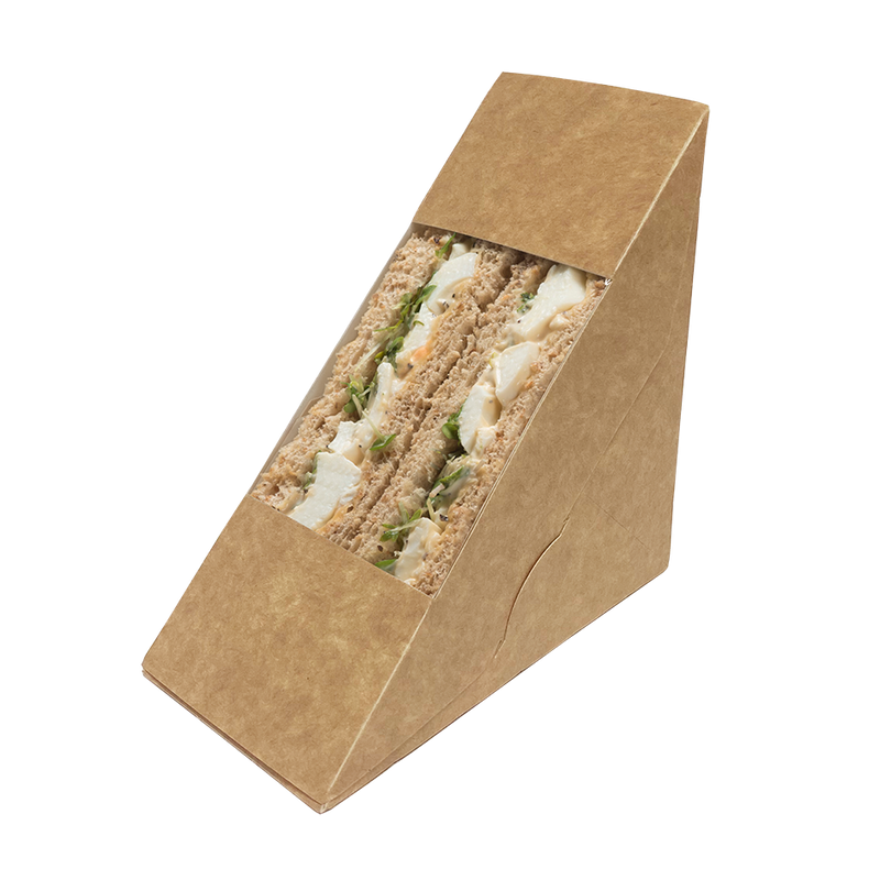 Deep Fill Kraft Sandwich Wedge - 500pk