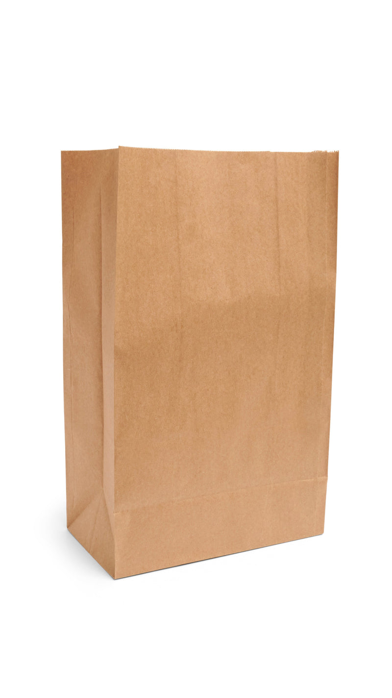 Large (Deep) 21lb Kraft Paper Grab Bags - 125pk