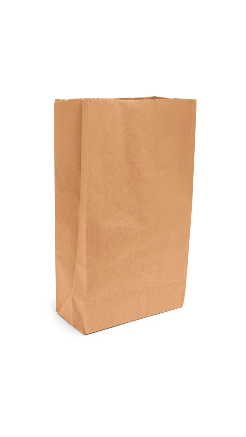 Medium 10lb Kraft Paper Grab Bags - 125pk