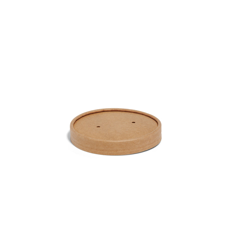 8oz/12oz/16oz Kraft Paper Vented Lids - 500pk