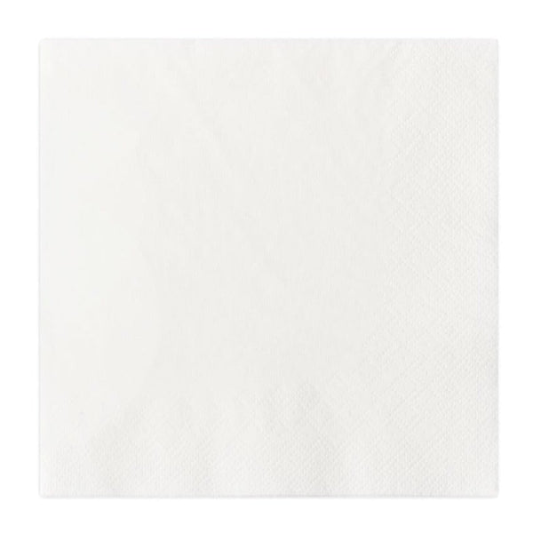 40cm 2 Ply White Paper Dinner Napkin - 2000pk