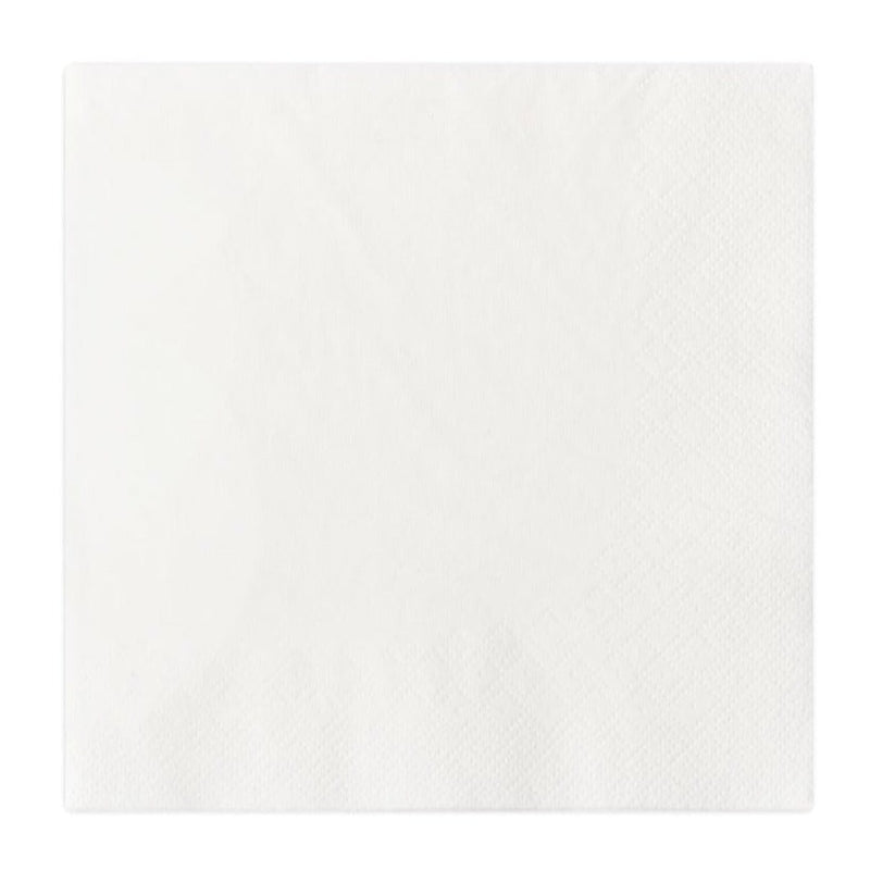 40cm 2 Ply White Paper Dinner Napkin - 2000pk