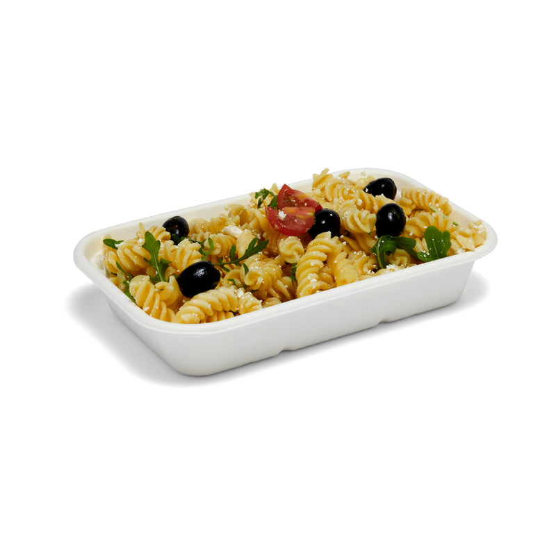 8.5 x 5" Deep Bagasse Tray - 500pk