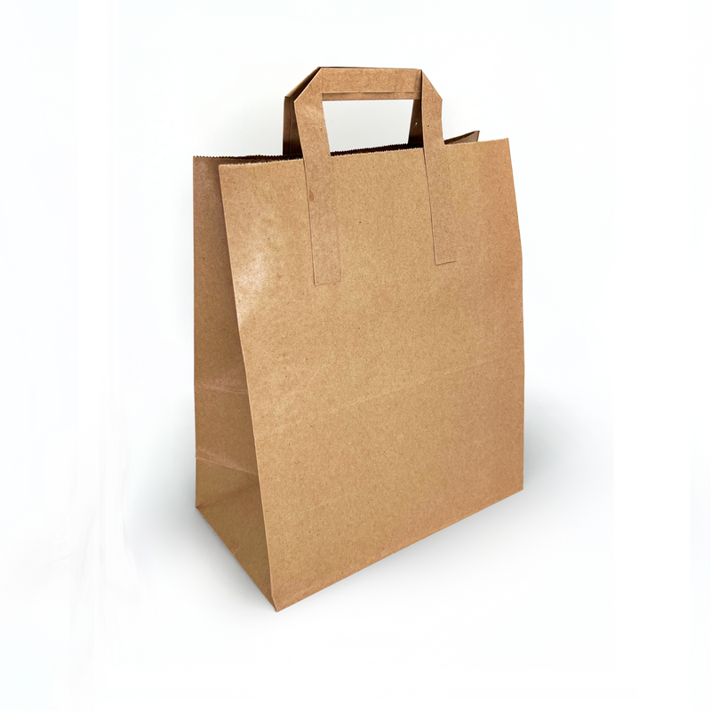 Small Kraft Handled Paper Carrier Bag - 250pk